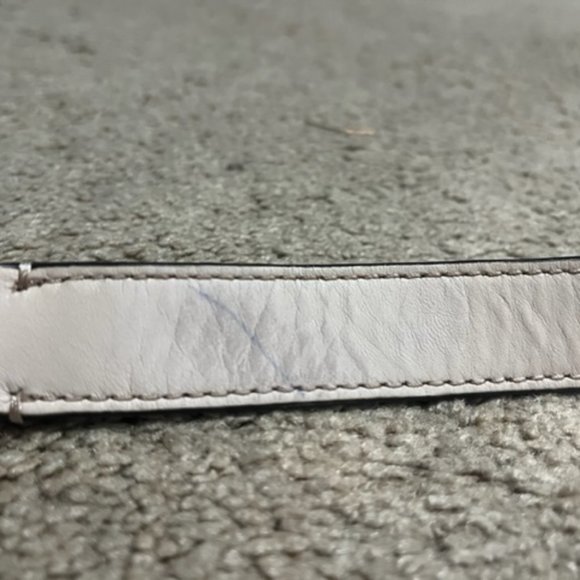 Cole Haan Replacement Bag Strap Lite Pink Leather Gold Toned Push Gate Snap Hook - Picture 10 of 12